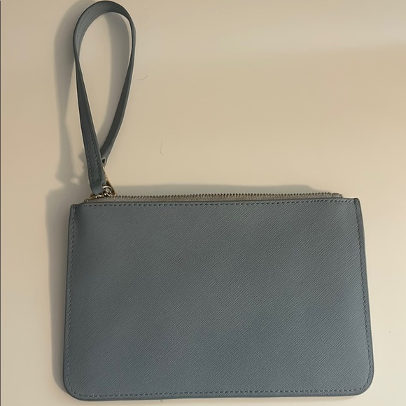 Kate Spade Blue Clutch Wristlet with Gold Accents - Picture 3 of 4